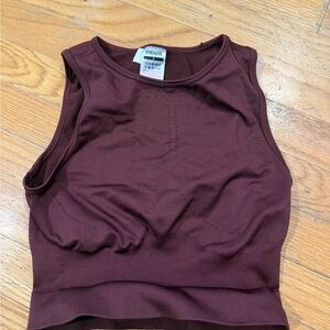 Gymshark Women's Burgundy Tank Top